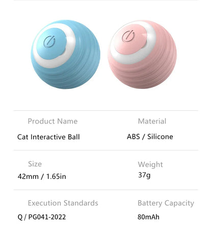 Spin Ball Things for Cats Toys Electric Interactive USB Charging Cat Ball Toy Cat and Dog Accessories Pet Cat's Supplies Home