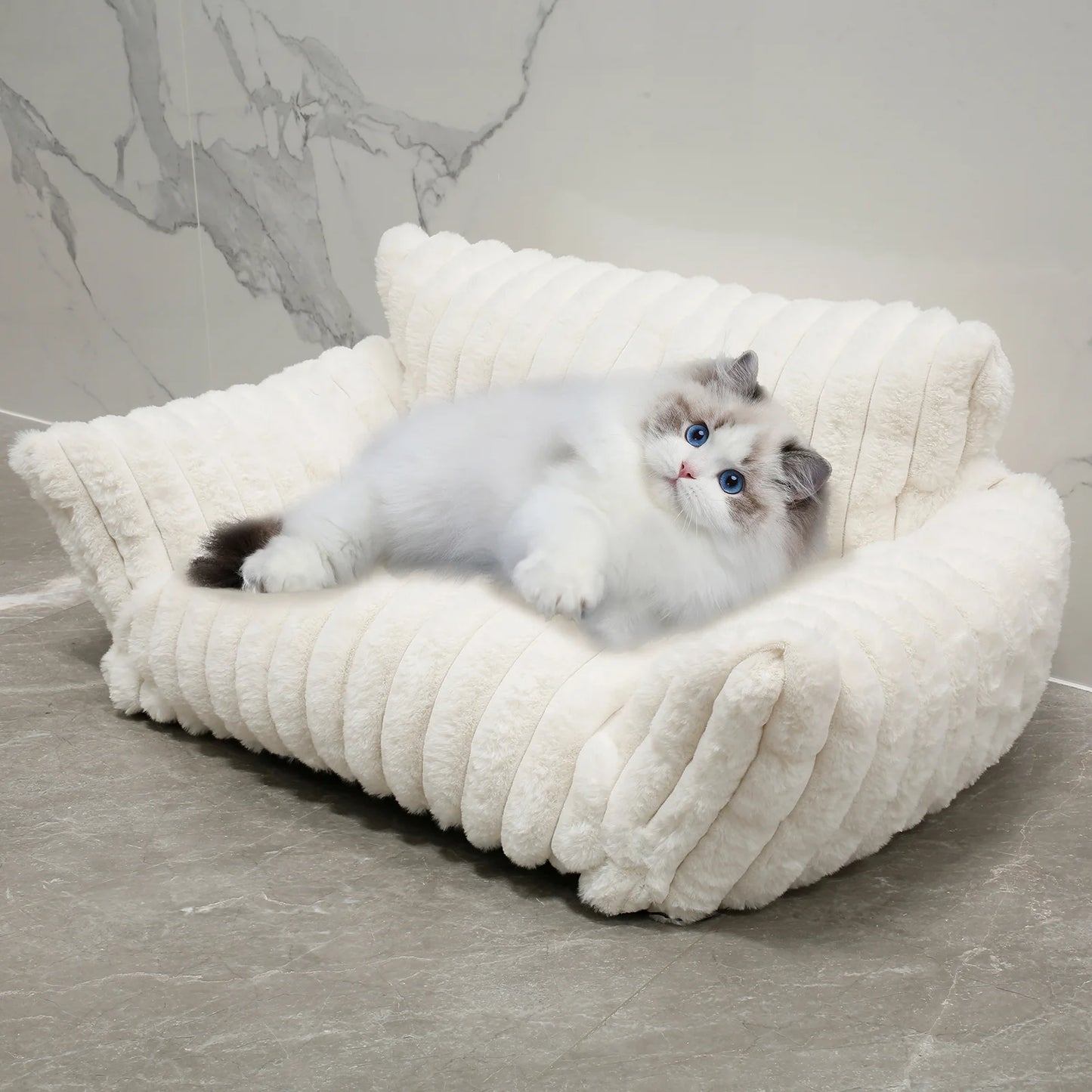 Cat Bed Sofa Soft Pet Dog Nest Winter Warm Sleep Luxury Furniture Removable Washable for Small Medium Dogs Cats