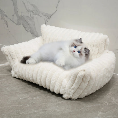 Cat Bed Sofa Soft Pet Dog Nest Winter Warm Sleep Luxury Furniture Removable Washable for Small Medium Dogs Cats