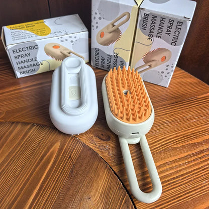 Pet Steam Brush Cat Dog Cleaning Steamy Spray Massage Beauty Comb 3 In 1 Hair Removal Grooming Supplies Pets Accessories