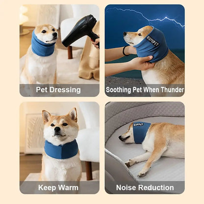 Dog Grooming Earmuffs Soft Warm Noise-Proof Earmuffs Pet Ear Cover Cloth Hat Grooming Bathing Blowing Drying Pet Sleeve