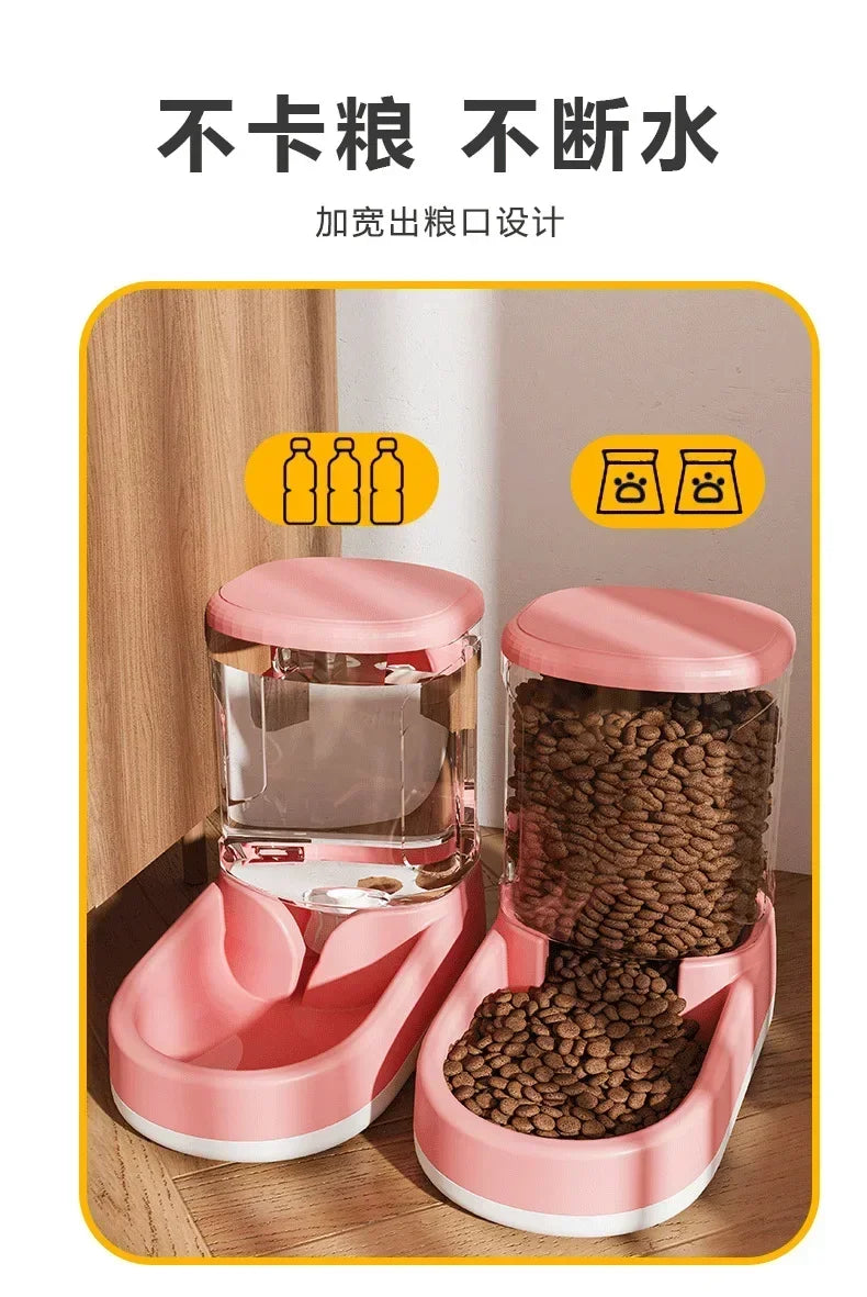 Dog Water Dispenser Cat Automatic Pet Feeder Dog Water Feeding Cat Drinking Water Flowing Water without Inserting Electric