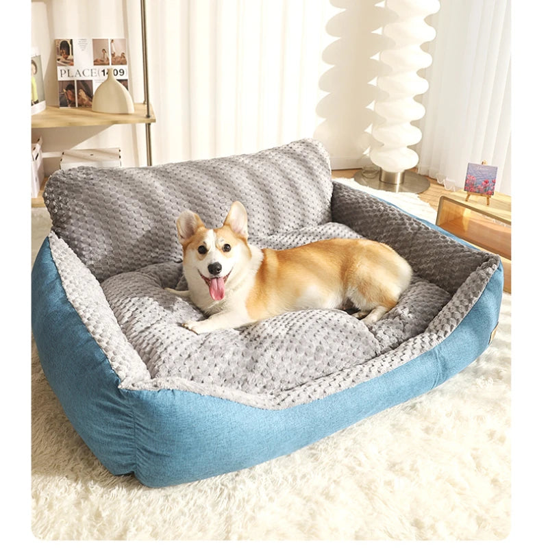 New All Seasons Gold Retriever Dog Bed Large Dog Sofa with Detachable Washable Mat Winter Warmth Dog Mat for Large Dogs Dog Beds