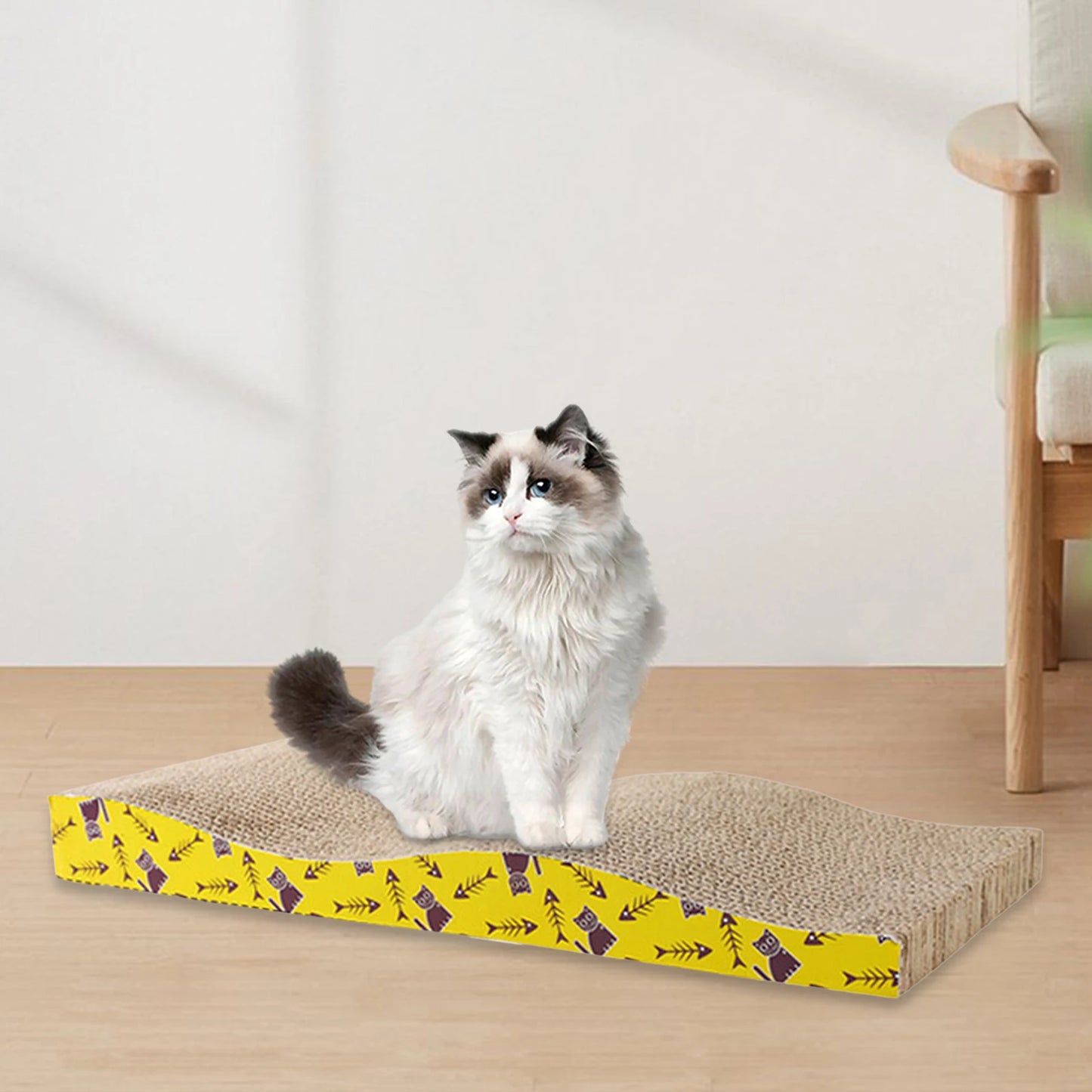 Cat Scratching Board Bed Cat Scratchers Cardboard Cat Scratch Pad Nest for Sleeping Playing Grinding Small Medium Large Cats