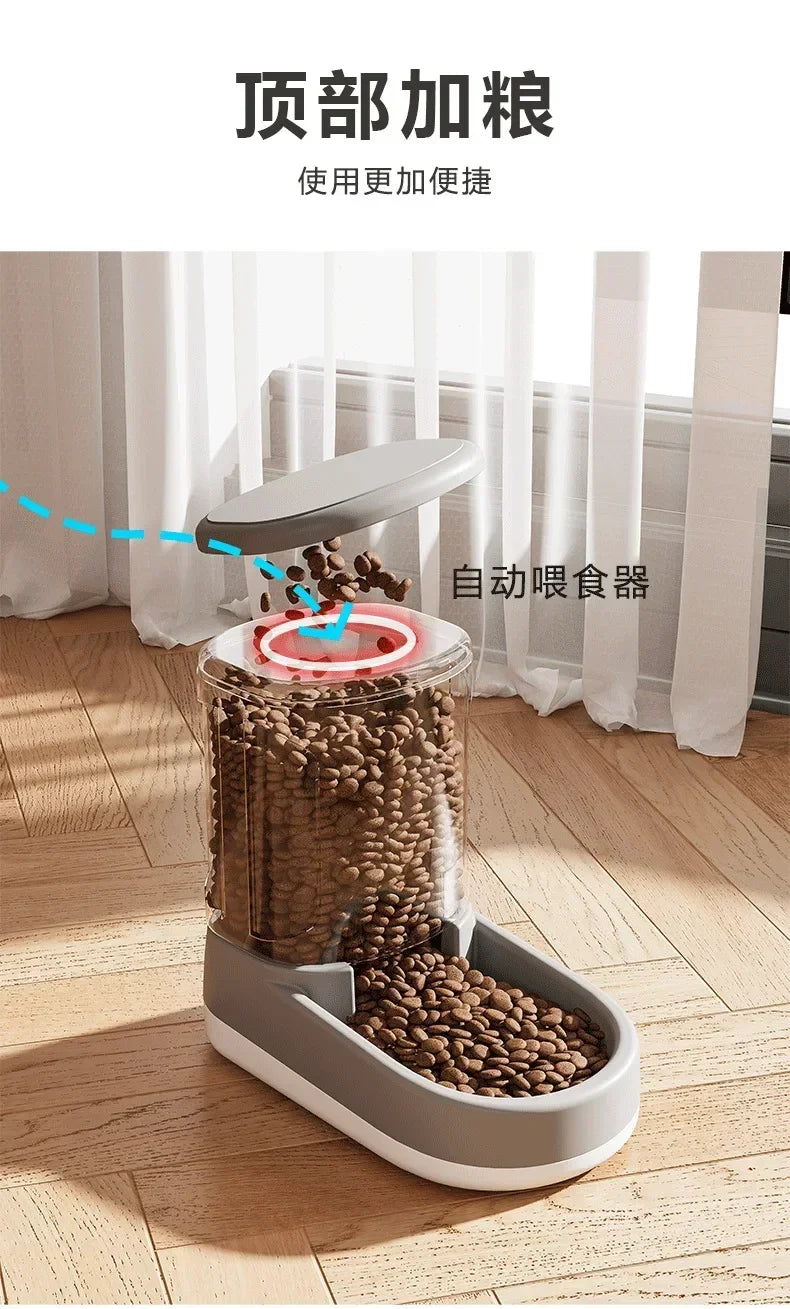 Dog Water Dispenser Cat Automatic Pet Feeder Dog Water Feeding Cat Drinking Water Flowing Water without Inserting Electric