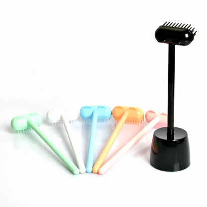 Comfortable Cat Massage Comb Cat Rubs Brush Funny Cat Comb With Bell Dog Combs Remover Floating Hair Cat Grooming Tool Supplies