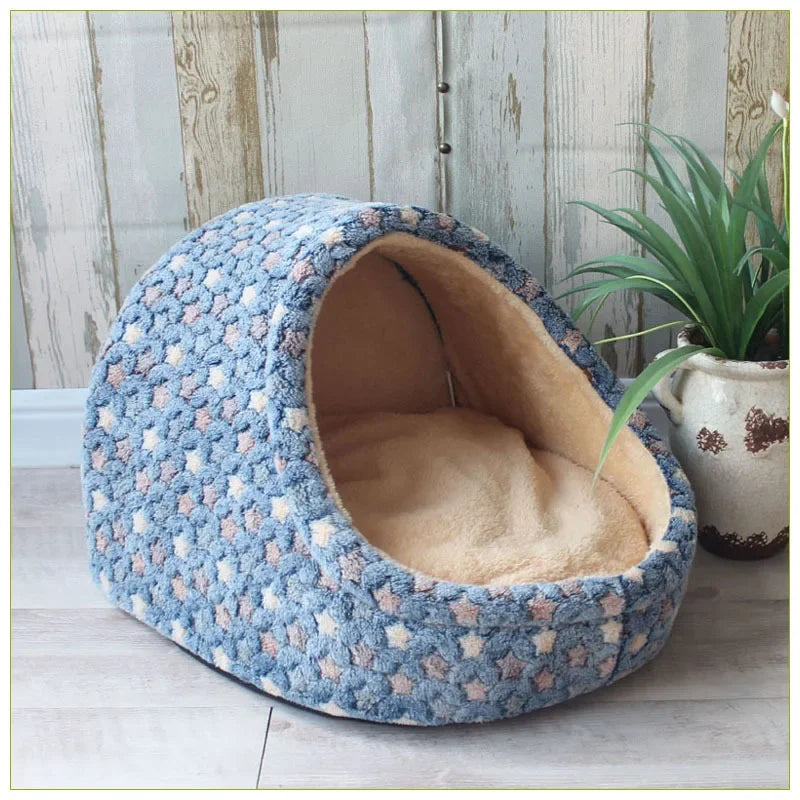 Pet Dog House Warm Dog Bed Kennel Soft Puppy Cushion Cat Nest Dogs Basket Chihuahua Teddy Bed For Small Medium Dogs Pet Supplier