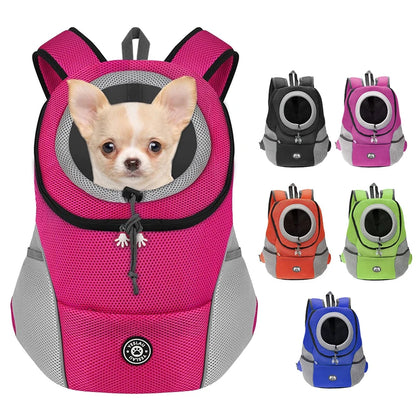 Double Shoulder Portable Outdoor Pet Bag For Dogs Travel Breathable Dog Bag Outdoor Dog Carrier Bag Pet Carrying Supplies