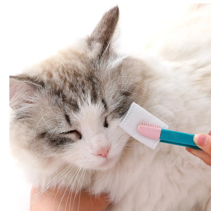 Pet Eye Cleaning Brush Comb Tear Stain Remover Cleaning Grooming Brushes for Small Cat Dog Pets Eye Wipe Cleaner Products