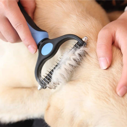 2025 Pets Tool, New Hair Removal Comb for Dogs Cat Detangler Fur Trimming Dematting Brush Grooming Tool For matted Long Hair Curly Pet