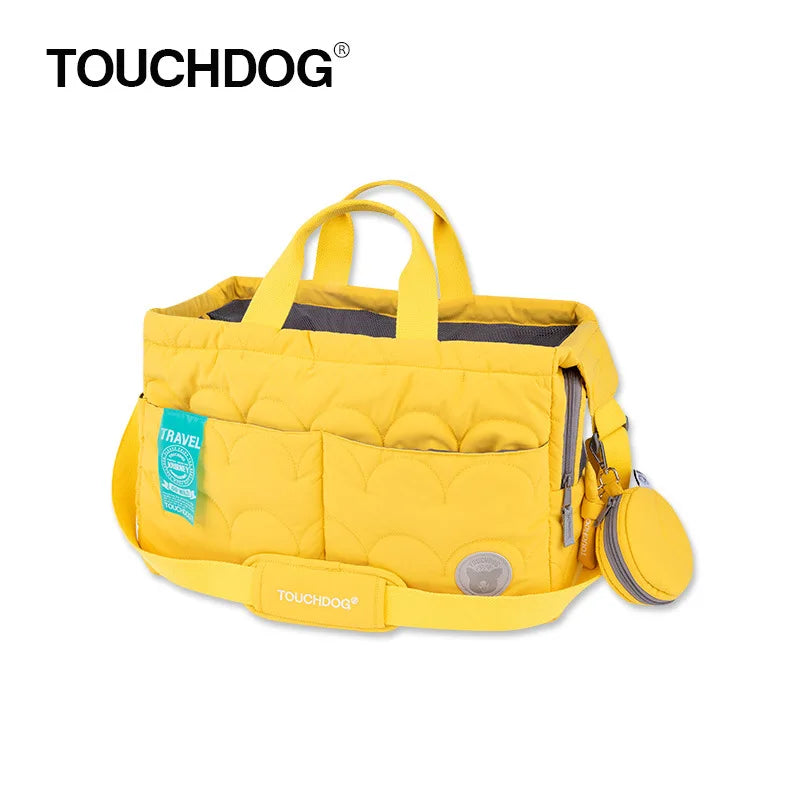 Touchdog Macaroon Pet Cat Bag Large Capacity Cat Cage Cat Backpack Load Capacity 10kg Outdoor Portable Pet Backpack