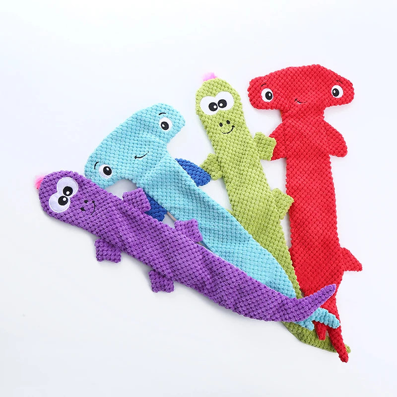 New plush lizard dog toy cornvelvet cartoon doll grinding teeth cleaning pet products