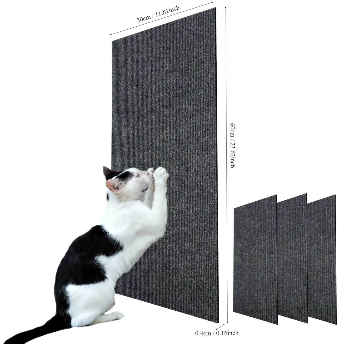 Cat Scratching Mat Cat Carpet with Self-Adhesive Trimmable Cat Scratching Post Carpet, Cat Scratch Furniture Protector