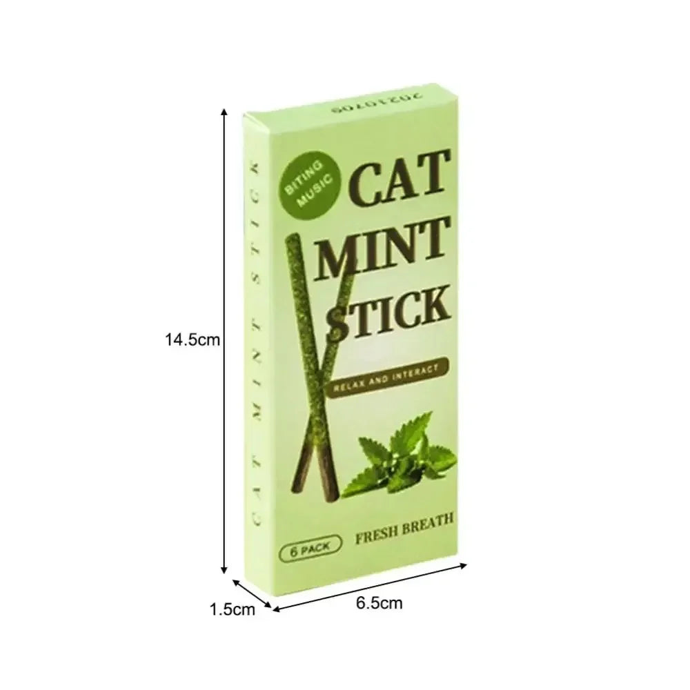 Natural Matatabi Cat Sticks Silvervine Mint Rods. Stimulate Bite/ Get Excited, Teeth Cleaning, Treating Pet Supply Fun Cat Toy