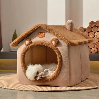 Foldable Pet House Removable Washable Cat House Puppy Cave Sofa Pet Bed House for Extra Small Dogs and Small and Medium Cats NEW