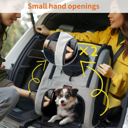 Folding Portable Dog Stroller 2 in 1 Pet Stroller Pushchair Collapsible Dog Travel Crate for Car Seat for Small Dogs and Cats