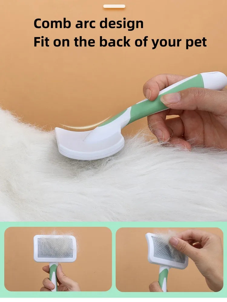 Cat Brush Self Cleaning Slicker Dog Brush Removes Loose Hair Mats Tangles Comb Soft Dog Puppy Pet Grooming Tool Cat Accessories