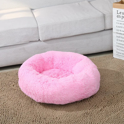 Round Cat Beds House Soft Long Plush Best Pet Dog Bed For Dogs Basket Pet Products Cushion Cat Bed Cat Mat Animals Sleeping Sofa