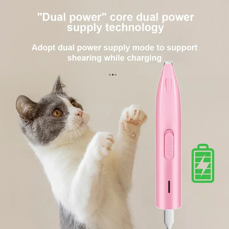 Dog Hair Trimmer Electric Dog Cutter Professional Pet Foot Hair Trimmer Cat Grooming Hairdresser Scissors Butt Ear Pedicator