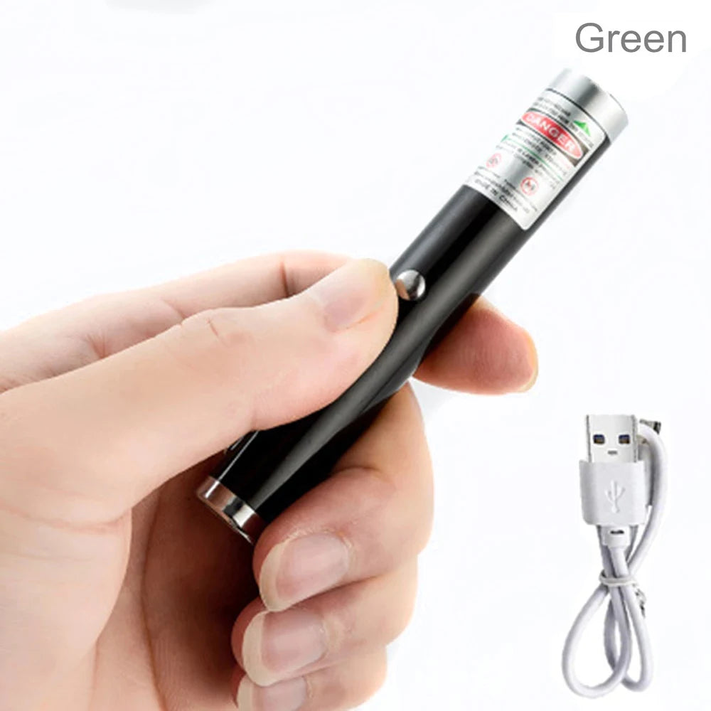 Mini 2 in1Cat Keychain Fun Pointer Portable Laser pointer LED Training Torch Pet Cat Tickle Toy Flashlight