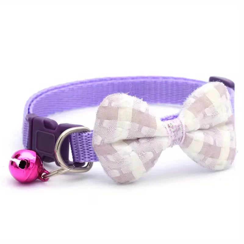 1 Piece Adjustable Plaid Cat Collar Tie Knot - Perfect for Festive Dressing and Everyday Wear