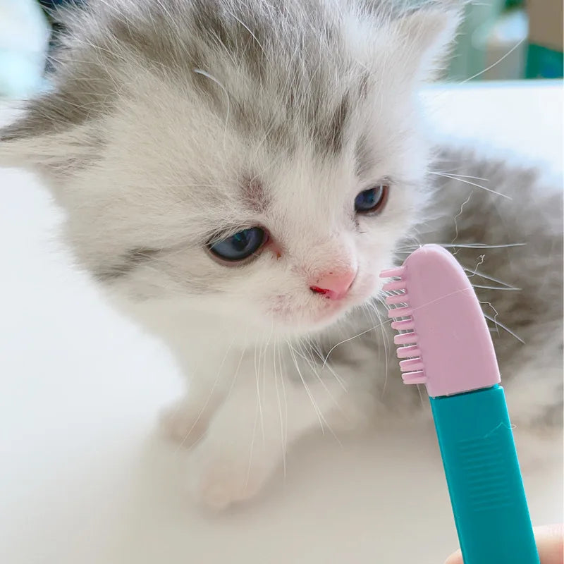 Dog Cat Cleaning Supplies Soft Pet Eye Rub Handheld Cats Tear Stains Brush Eye Care Pets Cleaning Grooming Tools Cat Accessories