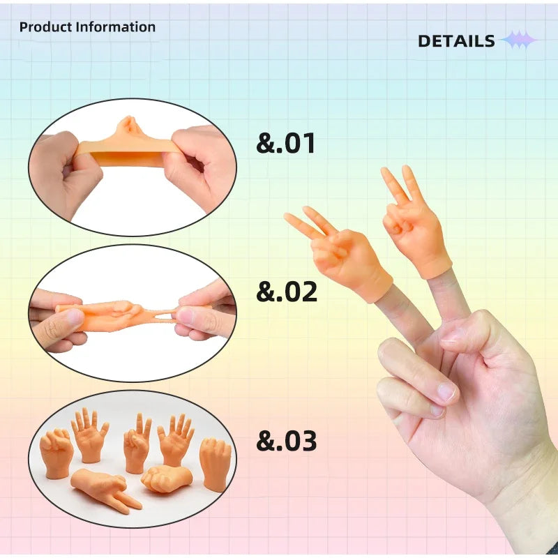 New Cat Finger Creative Pet Teasing Toy Tpr Stretchable High Elasticity Cat Gloves Fake Scissors Hand Finger Teasing Cat Toy