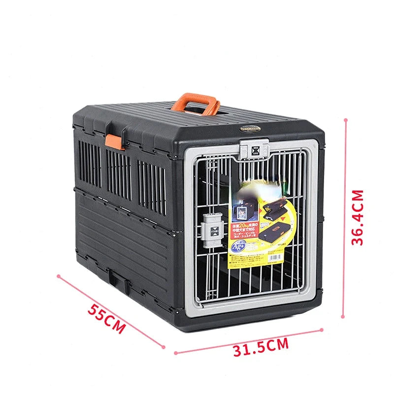 Folding Pet Air Box Dogs Cats Foldable Air Box Cat Cage Removable Dog Stuff Large Space Pet Travel Carrier Pet Supplies