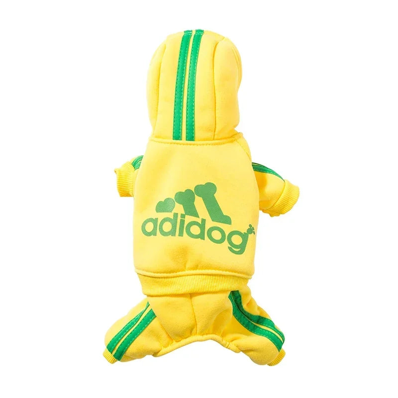 Adidog Clothes Dog Jumpsuit Warm Puppy Pet Clothes For Dog Hoodies Sweatshirt Yorkie French Bulldog Clothing For Dog Coat Jacket