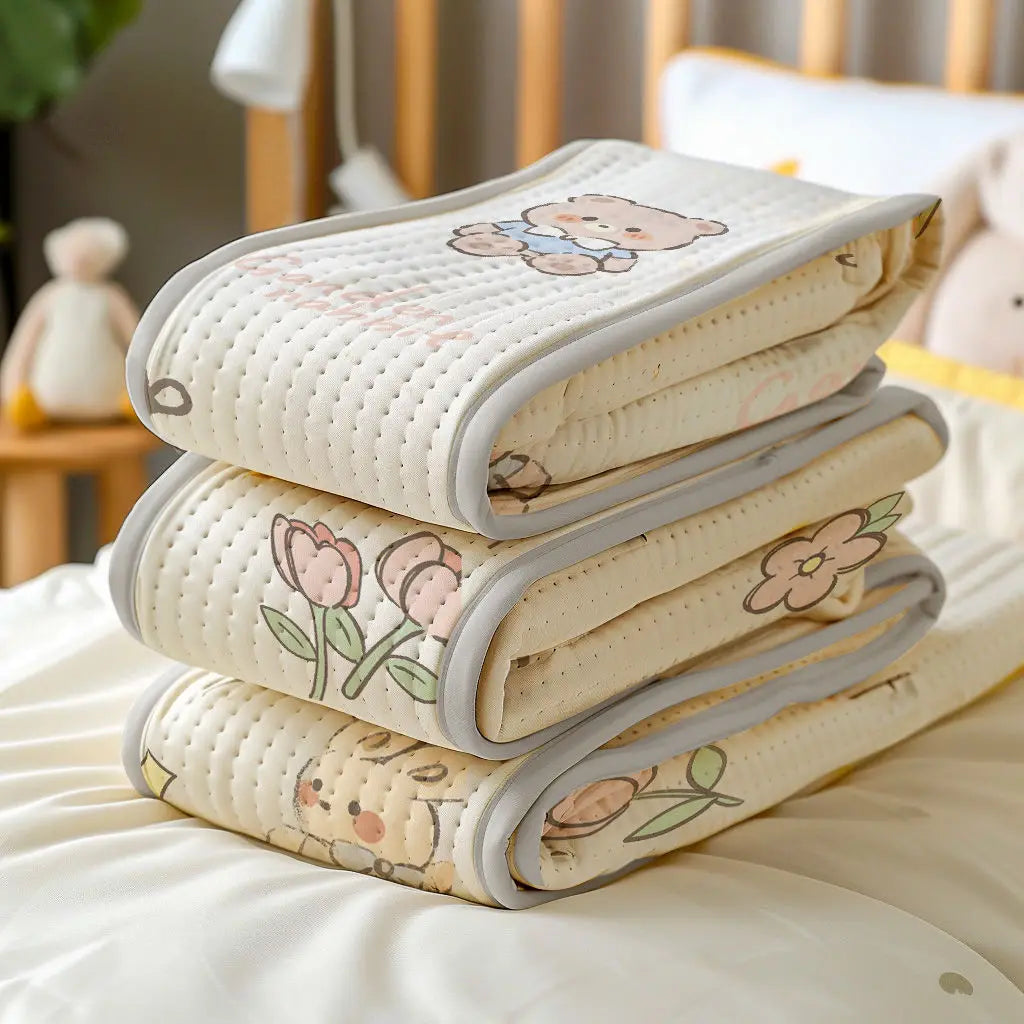 Bed Covers, Yanyangtian Summer cotton pad two-piece / three-piece cartoon series Cool and comfortable bed