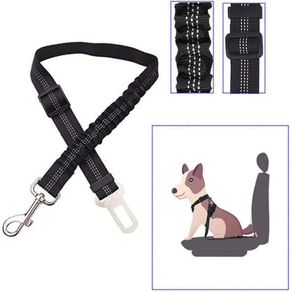 Pet supplies, car seat belts, dog leashes, retractable cushioning, elastic reflective safety ropes, dog leashes