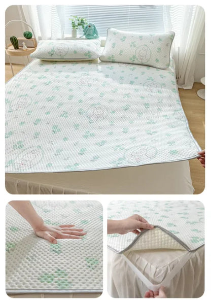 Bed Covers, Yanyangtian Summer cotton pad two-piece / three-piece cartoon series Cool and comfortable bed