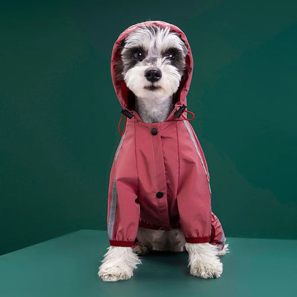 Dog Raincoat Reflective Waterproof Pet Clothes for Chihuahua Maltese Rain Coat Small Medium Dogs Jumpsuit Raincoat Dogs Overalls