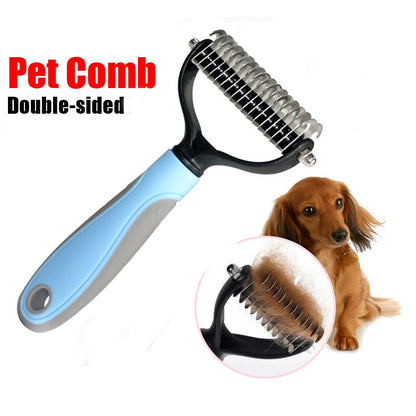 2025 Pet Cat Hair Removal Comb Brush Dog Grooming Shedding Tools Puppy Hair Shedding Trimmer Pet Fur Trimming Dematting Deshedd Combs