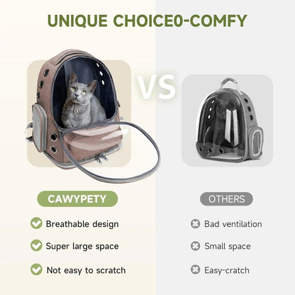 cats bag space design,Transparent Space Capsules Pet Cat Backpack Double Shoulder Breathable Pet Backpack Outdoor Portable Side-opening Cat Bag