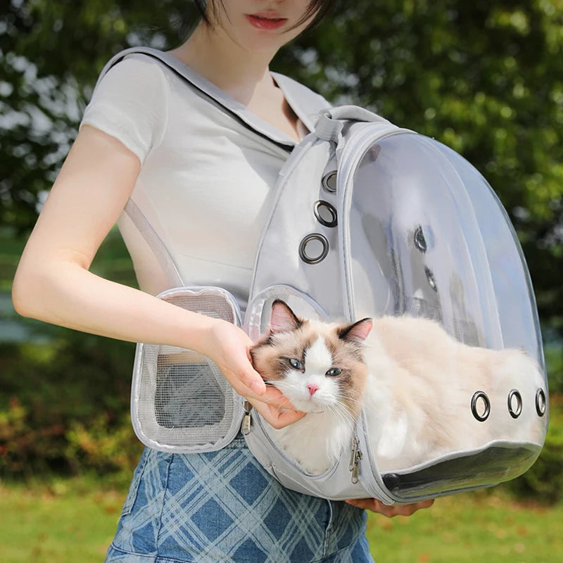 cats bag space design, Transparent Pet Cat Carrier Bag Airline Approved Designed for Travel Hiking Walking and Outdoor Use pet Backpack