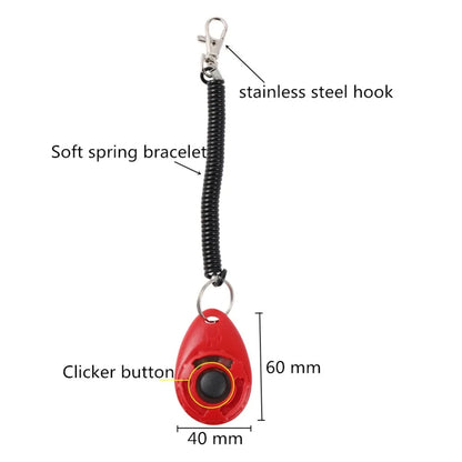 Dog Training Clicker Pet Cat Dog Click Trainer Various Style Aid Adjustable WristStrap Sound Key Chain Dog Repeller Pet Product