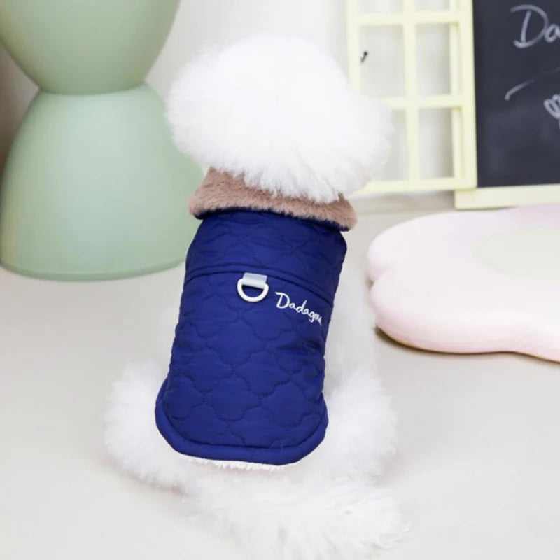 Dog Clothes,Warm Fleece Dog Jacket Vest Winter Dog Clothes Puppy Cats French Bulldog Coat Chihuahua York Pet Apparel for Small Medium Dogs