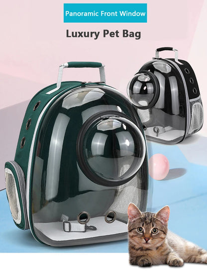 Transparent Cat Carrying Bags Space Breathable Pet Backpack Portable Puppy Dog Backpack Transport Carrier Space Capsule Bag Pets