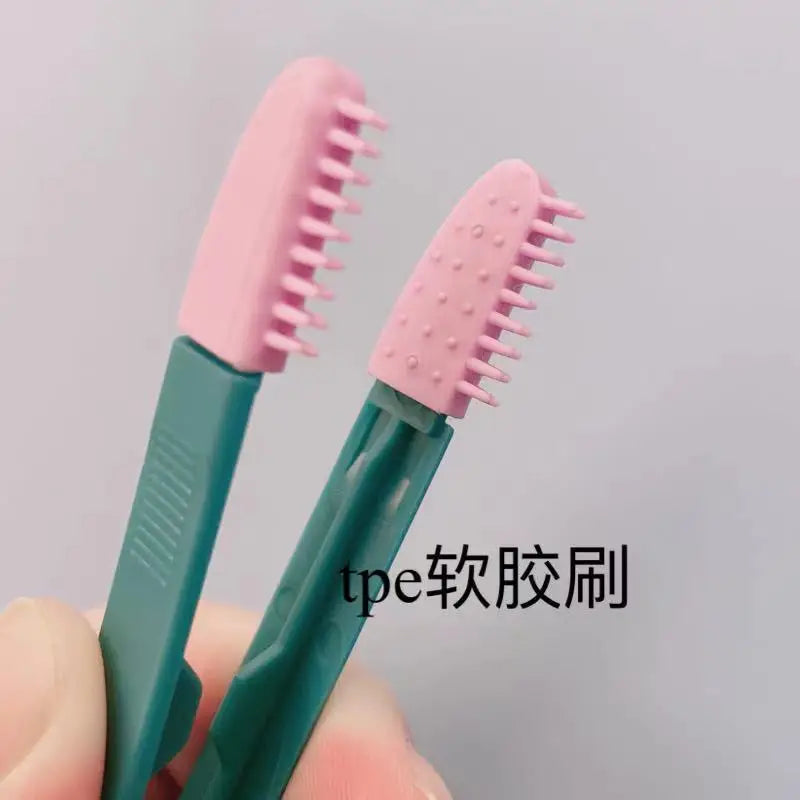 Dog Cat Cleaning Supplies Soft Pet Eye Rub Handheld Cats Tear Stains Brush Eye Care Pets Cleaning Grooming Tools Cat Accessories