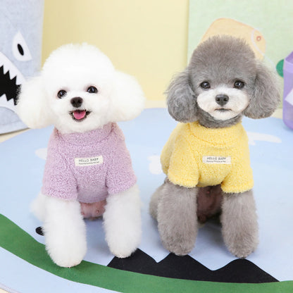 Winter Dog Sweater Warm Plush Dog Clothes for Small Medium Dogs Cats Soft Puppy Coat Jacket Chihuahua Teddy Costums Dog Supplies