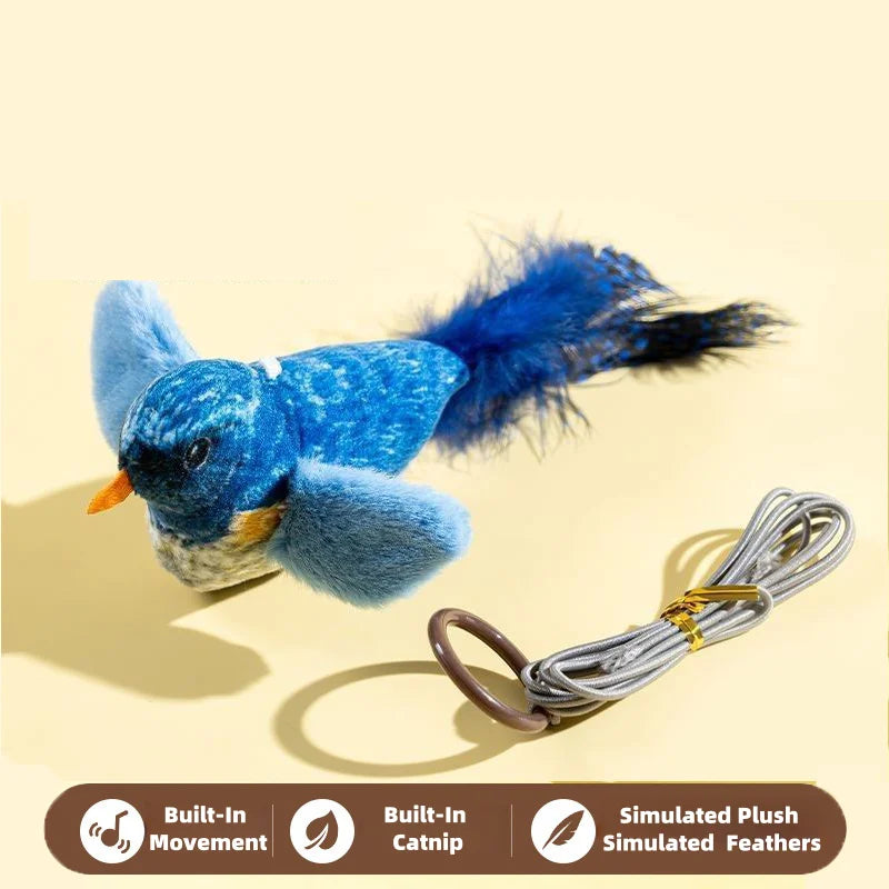 Cat Toys For Indoor Cats Interactive Cat Toy Realistic Bird Sound Cat Toy Plush Cat Toy Catnip Cat Toy for Cats Kitten Toy