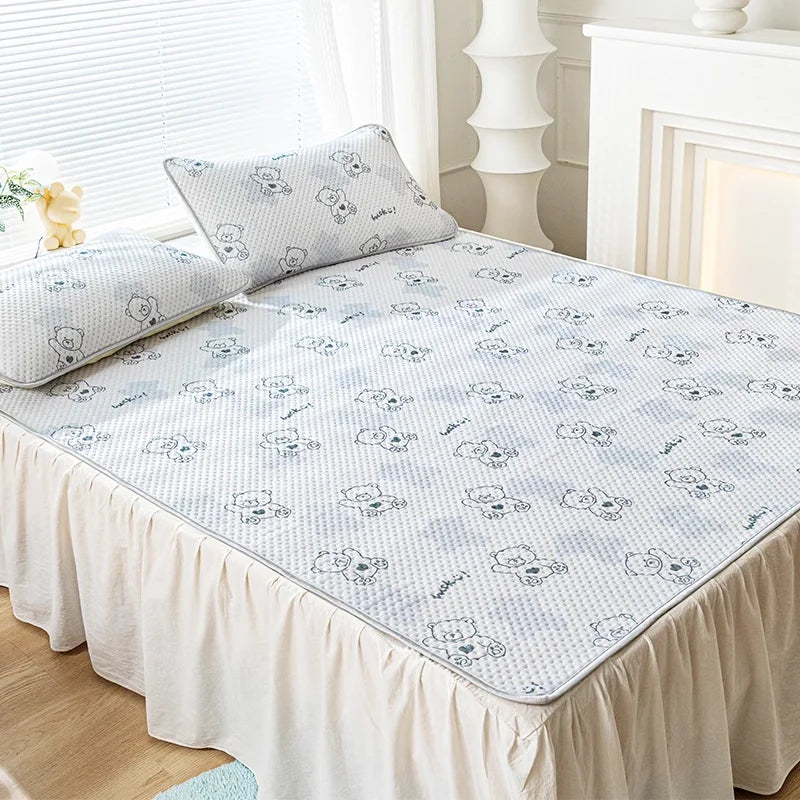 Bed Covers, Yanyangtian Summer cotton pad two-piece / three-piece cartoon series Cool and comfortable bed