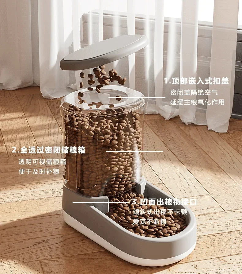 Dog Water Dispenser Cat Automatic Pet Feeder Dog Water Feeding Cat Drinking Water Flowing Water without Inserting Electric