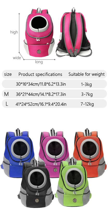 Double Shoulder Portable Outdoor Pet Bag For Dogs Travel Breathable Dog Bag Outdoor Dog Carrier Bag Pet Carrying Supplies