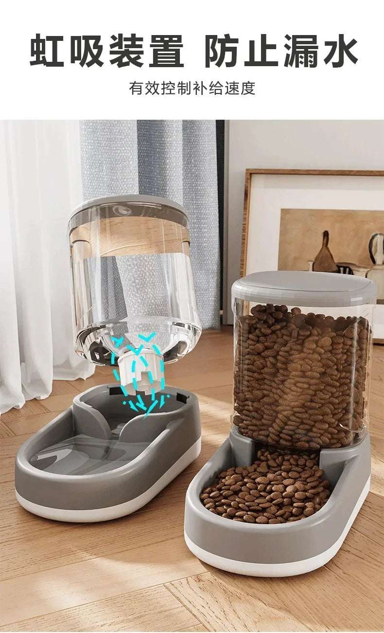 Dog Water Dispenser Cat Automatic Pet Feeder Dog Water Feeding Cat Drinking Water Flowing Water without Inserting Electric