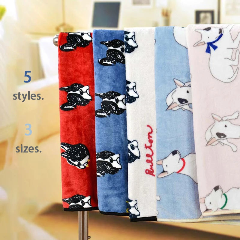 Soft Flannel Dog Bed Blanket Pet Sleeping Pad Cat Dog Breathable Sofa Blanket Warm and Comfortable Sleeping Sheets Pet Supplies