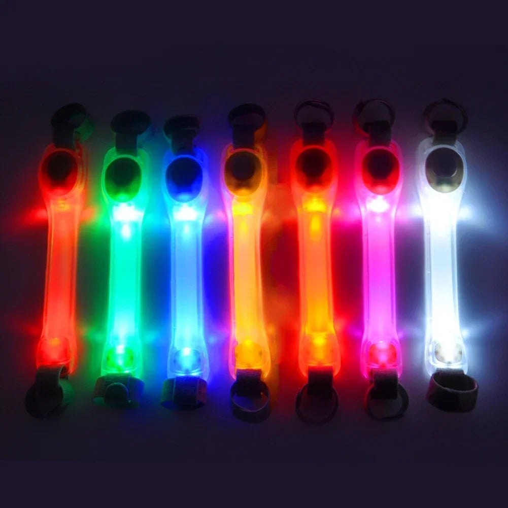 Waterproof Dog Anti-Lost Safety Glowing Collar,Multi-Color Pendants and Outdoor-Ready Flashing LED Light Strip, Night Visibility