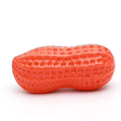 Dog Chewing Toy Simulation Peanut Squeaking Plaything Grinding Teeth Cleaning Anti Bite Rubber Cat Pet Toy Interactive Chew