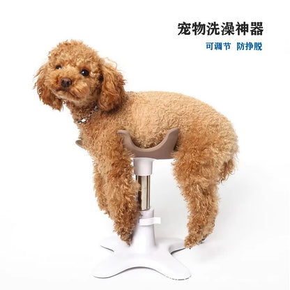 Pet Shower Grooming Care Table Dog Bathing Fixed Auxiliary Stand Adjustable Pet Blow Dryer Fixed Stand Bracket Dog Accessories